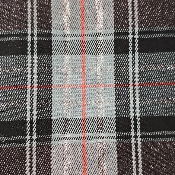 Coach Poppy Plaid Lurex Tartan Black and Gray Women's Tote Bag - Picture 8 of 17